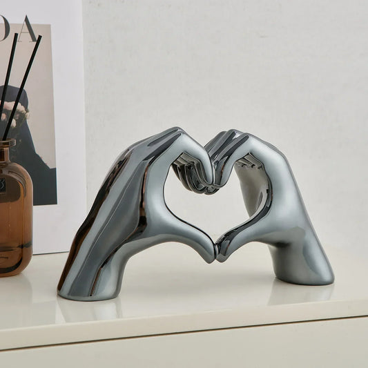 Heart hand Sculpture