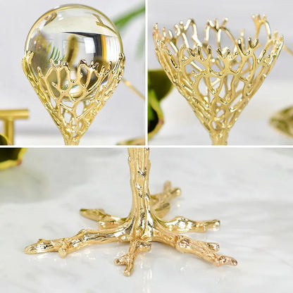 Brass Crystal Figurine